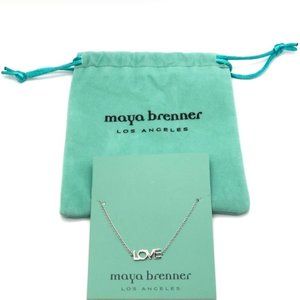 NEW MAYA BRENNER SILVER ~LOVE~ BRACELET